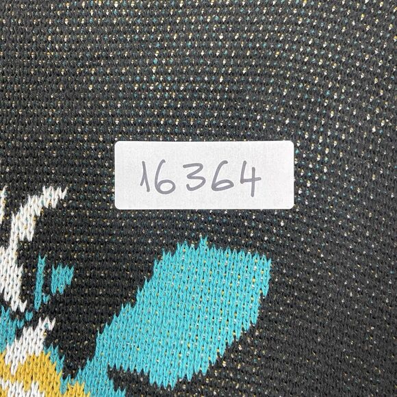 Duvin Sweater Mens L Black Beach Club Knit Pullover Two Sided‎ Graphic Design - Picture 14 of 14